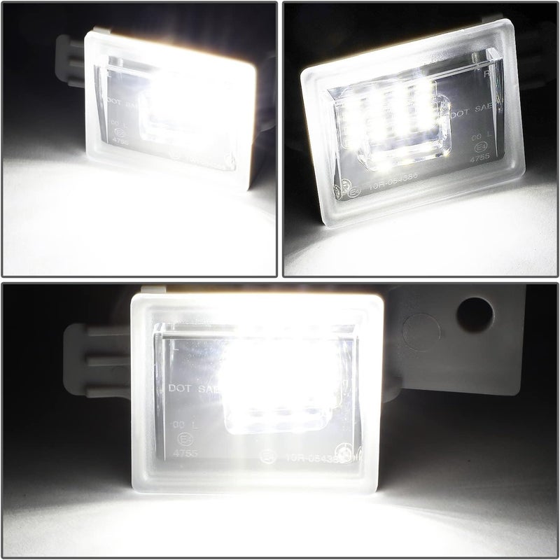 NUVISION LIGHTING Pair of LED License Plate Lights Compatible with 14-22 Silverado/Sierra 1500, GM2875100 GM2875101, NVL-LPL-022 - Image 2